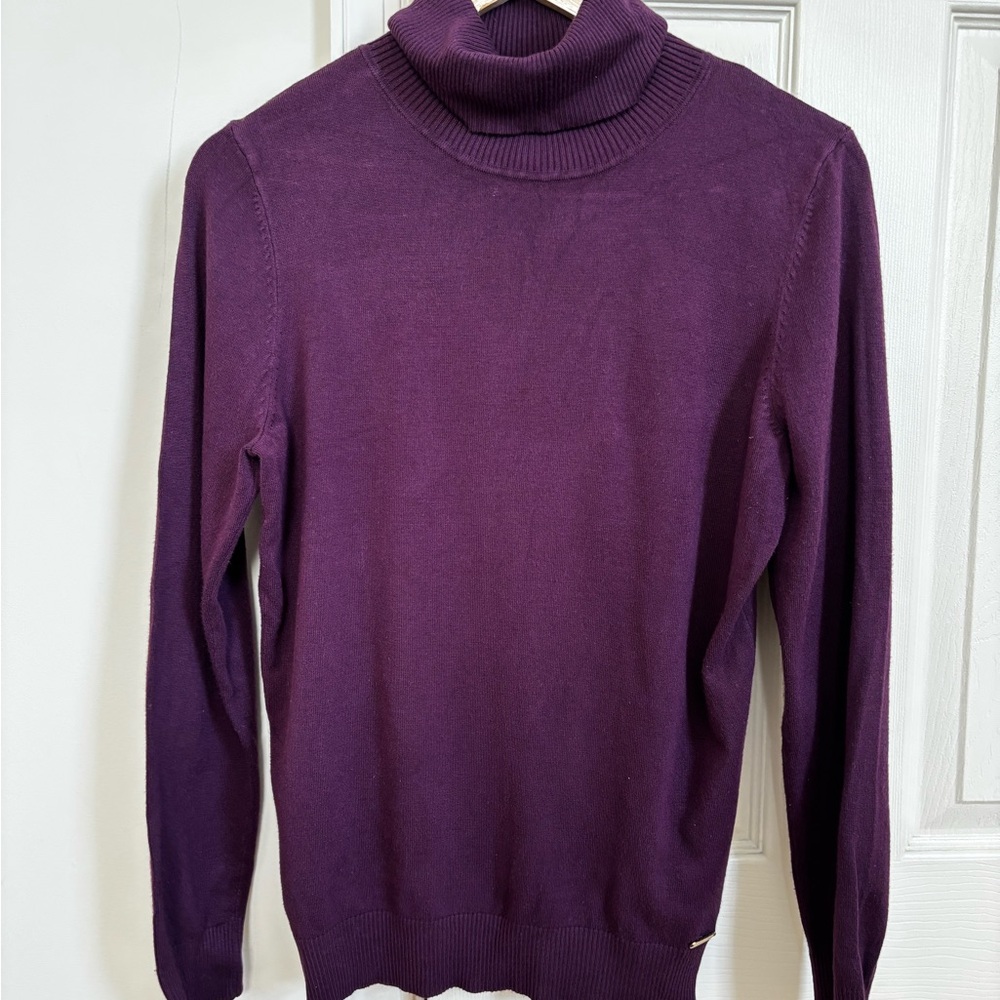 Women’s Calvin Klein Purple Turtleneck